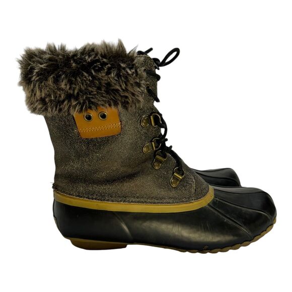 SPORTO DEEDEE Steel Shank Duck Boot Women’s Fall Winter Size 9M *Needs Inserts* - Picture 1 of 11